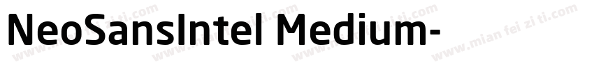 NeoSansIntel Medium字体转换